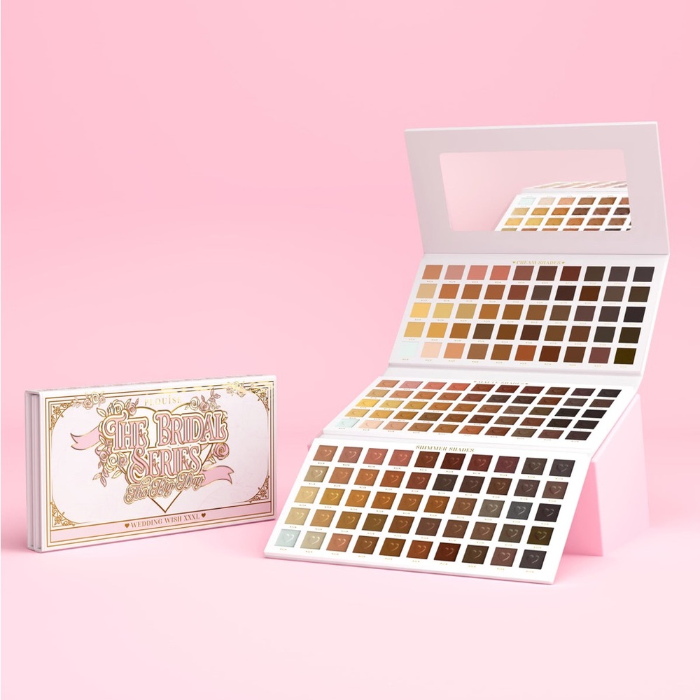 Glam Bridal Series Eyeshadow Palette with Gold and Brown Hues
